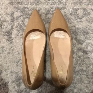 Cole Haan Nike Air 8.5 nude patent pumps